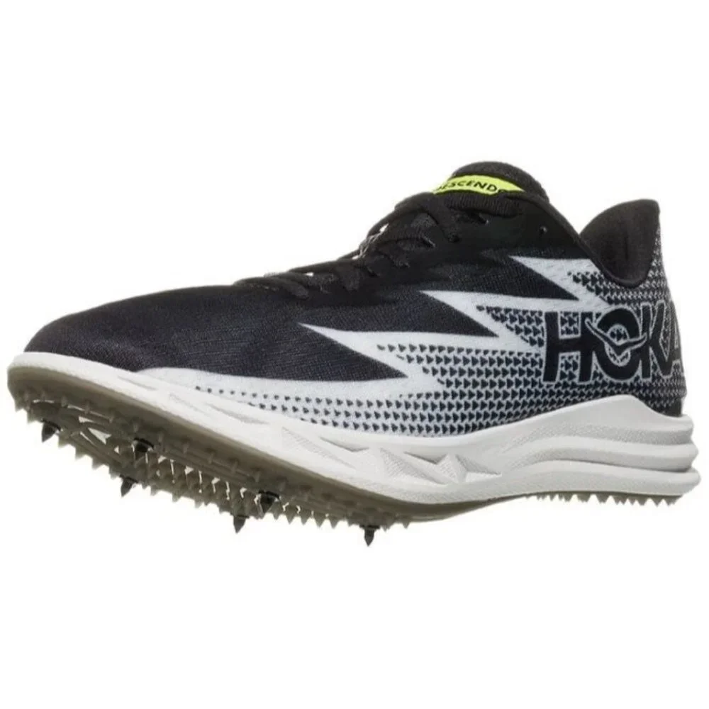 Hoka One One Crescendo MD Unisex M12/W13.5 Running Track Spike Shoes Black White
